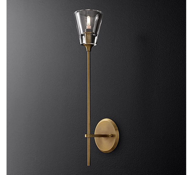 Бра Restoration Hardware TORCHE DE VERRE SINGLE SCONCE