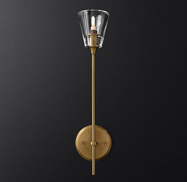 Бра Restoration Hardware TORCHE DE VERRE SINGLE SCONCE