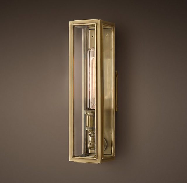 Бра Restoration Hardware UNION FILAMENT CLEAR GLASS NARROW