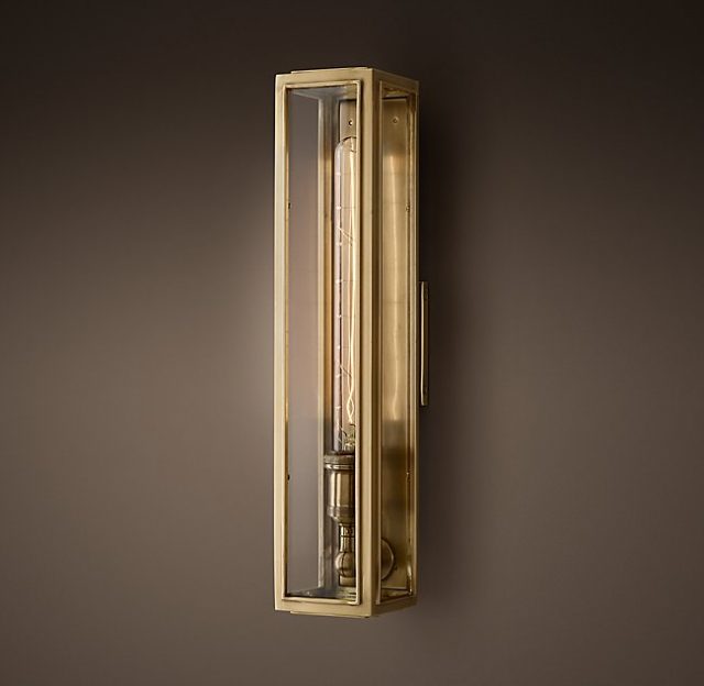 Бра Restoration Hardware UNION FILAMENT CLEAR GLASS NARROW