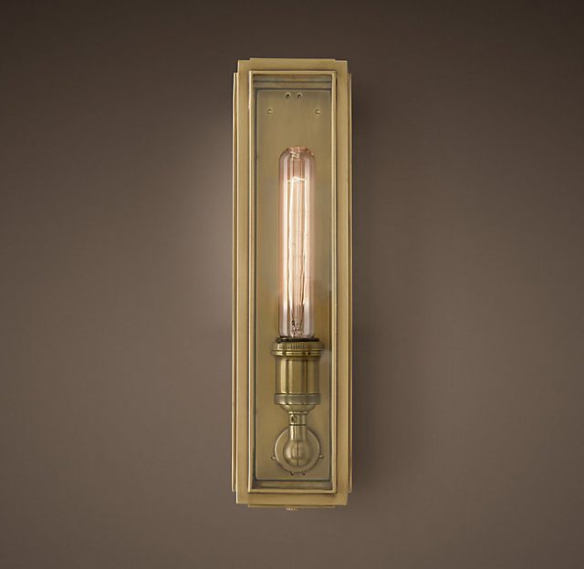 Бра Restoration Hardware UNION FILAMENT CLEAR GLASS NARROW