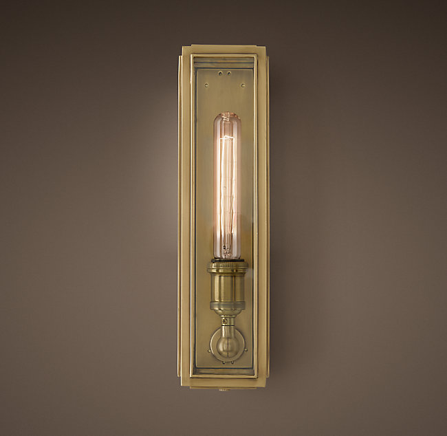 Бра Restoration Hardware UNION FILAMENT CLEAR GLASS NARROW