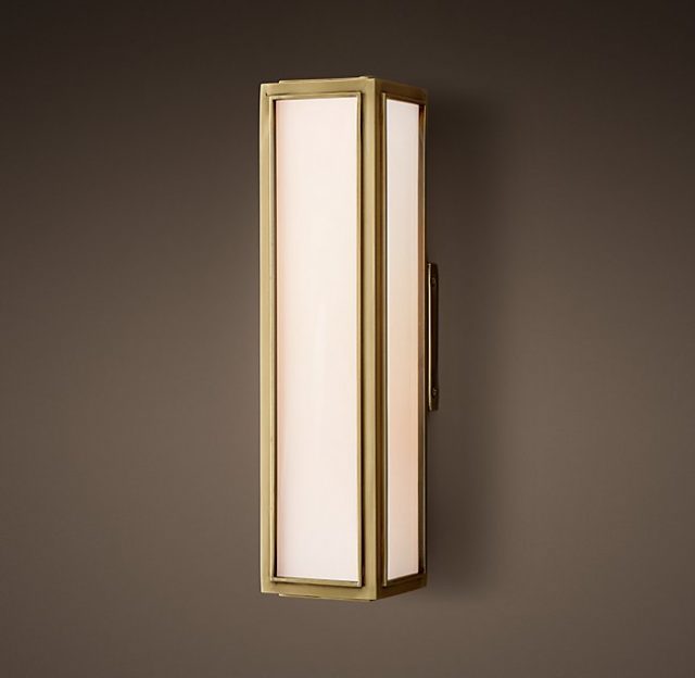 Бра Restoration Hardware UNION MILK GLASS NARROW