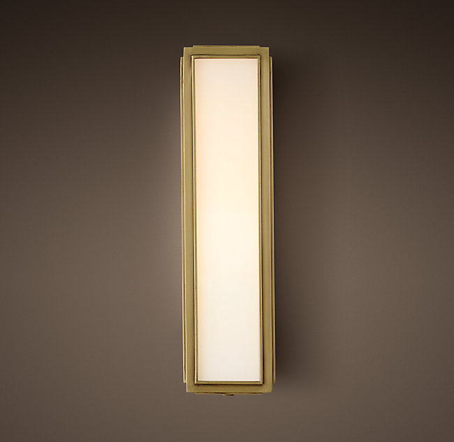 Бра Restoration Hardware UNION MILK GLASS NARROW