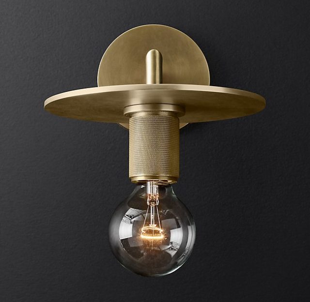 Бра Restoration Hardware UTILITAIRE DISK SCONCE