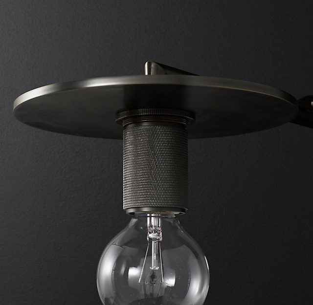 Бра Restoration Hardware UTILITAIRE DISK SWING-ARM