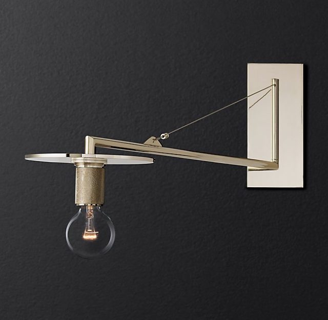 Бра Restoration Hardware UTILITAIRE DISK SWING-ARM