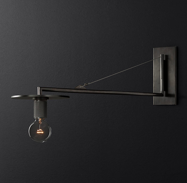 Бра Restoration Hardware UTILITAIRE DISK SWING-ARM