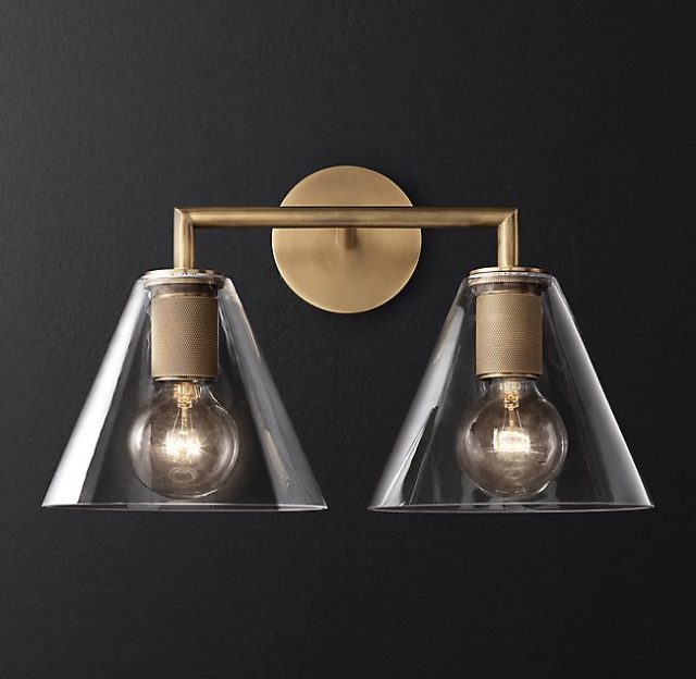 Бра Restoration Hardware UTILITAIRE FUNNEL SHADE DOUBLE