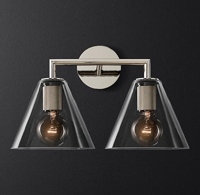 Бра Restoration Hardware UTILITAIRE FUNNEL SHADE DOUBLE