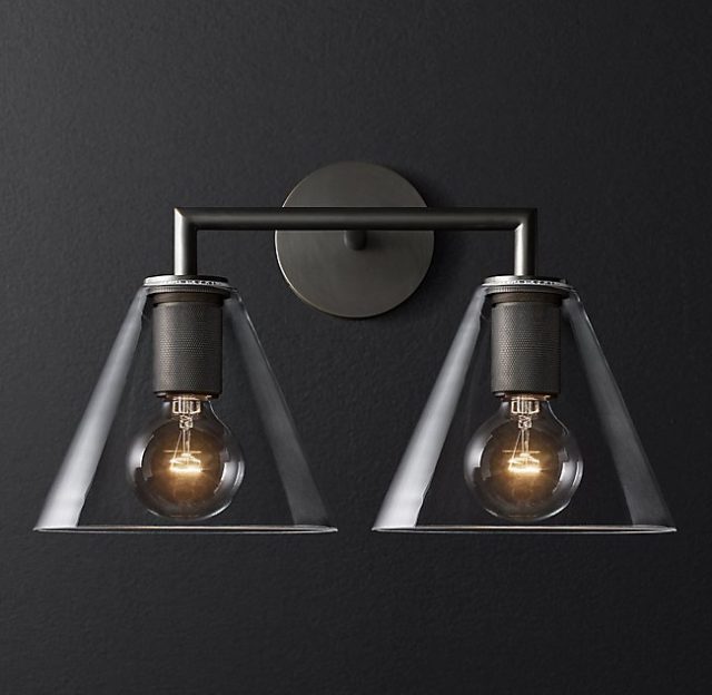 Бра Restoration Hardware UTILITAIRE FUNNEL SHADE DOUBLE
