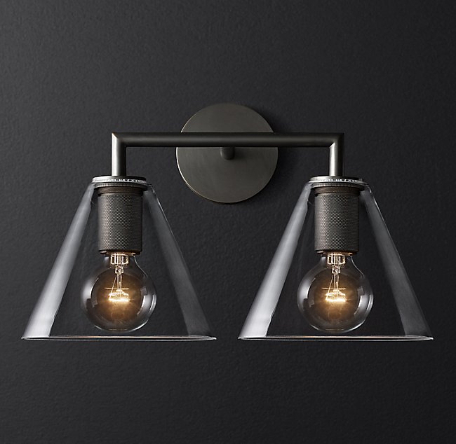 Бра Restoration Hardware UTILITAIRE FUNNEL SHADE DOUBLE