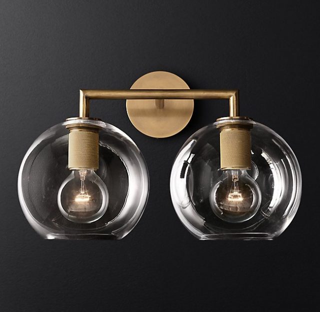 Бра Restoration Hardware UTILITAIRE GLOBE SHADE DOUBLE