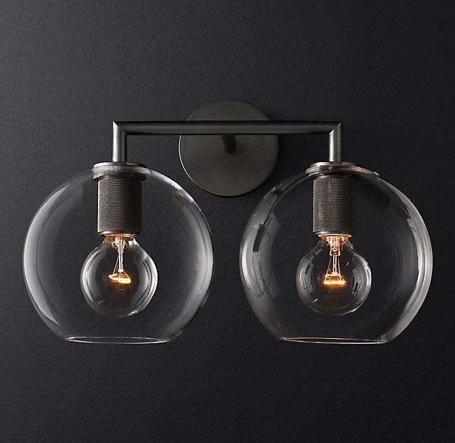Бра Restoration Hardware UTILITAIRE GLOBE SHADE DOUBLE