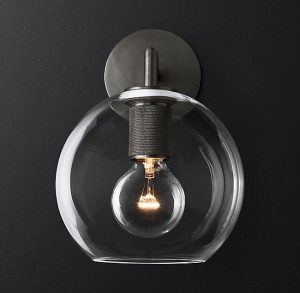 Бра Restoration Hardware UTILITAIRE GLOBE SHADE SINGLE SCONCE