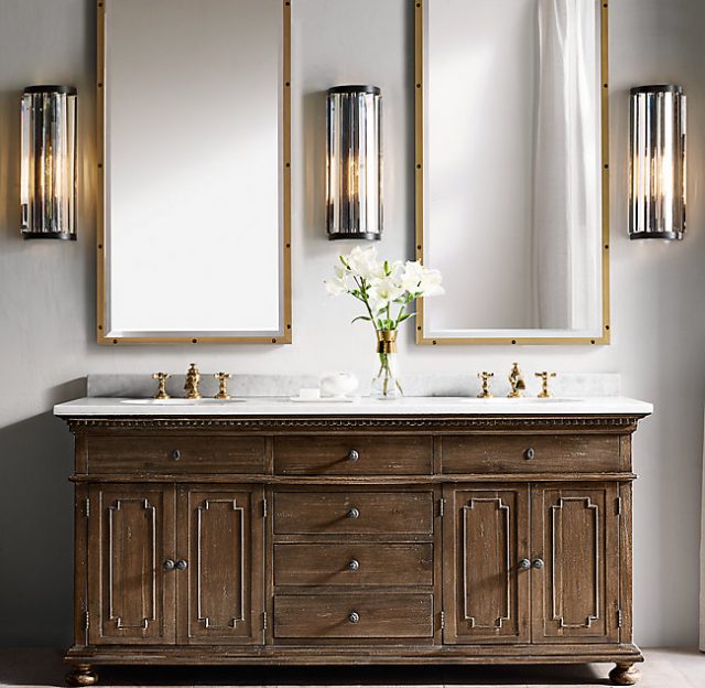 Бра Restoration Hardware WELLES CLEAR CRYSTAL