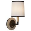 Бра Robert Abbey Axis Sconce Aged Brass/Cocoa Brown