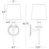 Бра Robert Abbey Cedric Sconce Polished Nickel