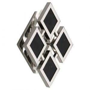 Бра Robert Abbey Edward Sconce Polished Nickel/Black