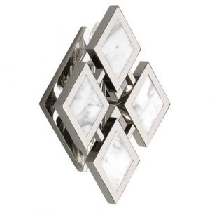 Бра Robert Abbey Edward Sconce Polished Nickel/White