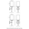 Бра Robert Abbey Halo 5" Sconce Brushed Nickel