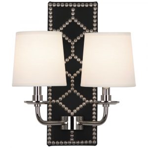 Бра Robert Abbey Williamsburg Dickinson Sconce Black/Polished Nickel