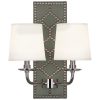 Бра Robert Abbey Williamsburg Dickinson Sconce Gray/Polished Nickel