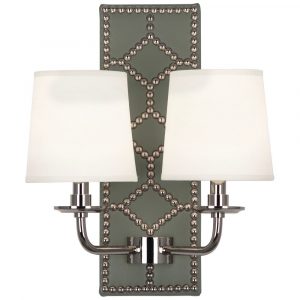 Бра Robert Abbey Williamsburg Dickinson Sconce Gray/Polished Nickel