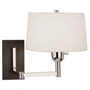 Бра Robert Abbey Wonton Wall Swinger Silver Plate
