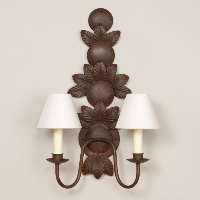 Бра VAUGHAN Cassis Iron Leaf Wall Light