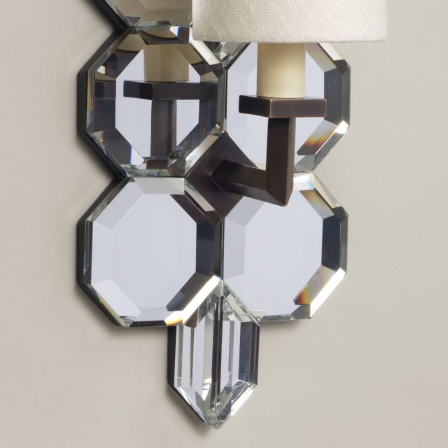 Бра VAUGHAN Standish Mirrored Glass Wall Light