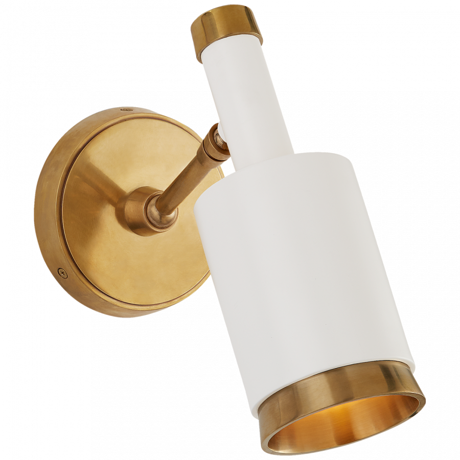 Бра Visual Comfort Anders Sconce Antique Brass/White
