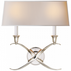 Бра Visual Comfort Cross Bouillotte Large Sconce Polished Nickel