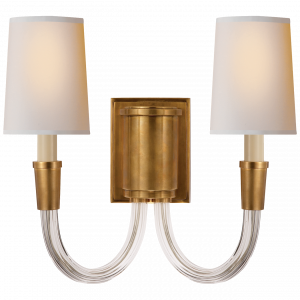 Бра Visual Comfort Vivian Double Sconce Antique Brass