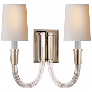 Бра Visual Comfort Vivian Double Sconce Polished Nickel