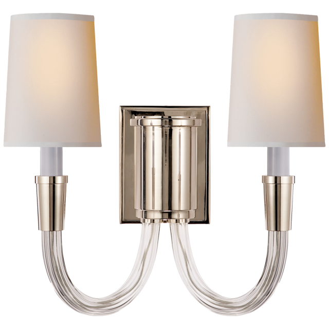 Бра Visual Comfort Vivian Double Sconce Polished Nickel