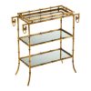 Декоративный стол Bamboo Tray Table | Gold