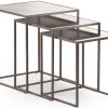 Декоративный стол Cantori NARCISO SET OF 3 SQUARE COFFEE TABLES