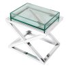 Декоративный стол EICHHOLTZ CURTIS SIDE NICKEL TABLE