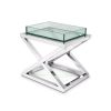 Декоративный стол EICHHOLTZ CURTIS SIDE NICKEL TABLE