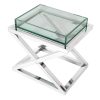Декоративный стол EICHHOLTZ CURTIS SIDE NICKEL TABLE