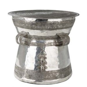 Декоративный стол EICHHOLTZ Side Table Drum Thai Silver