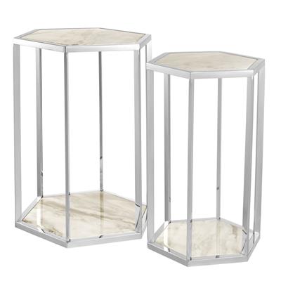 Декоративный стол EICHHOLTZ Side Table Taro set of 2 White
