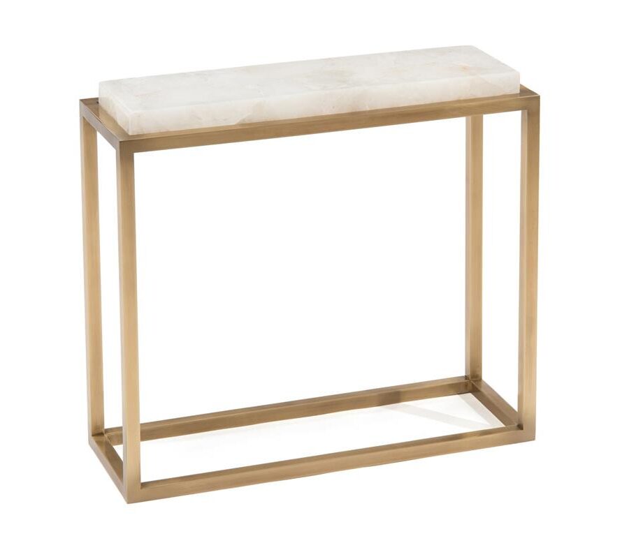 Декоративный стол John-Richard Calcite and Antique Brass Accent Table