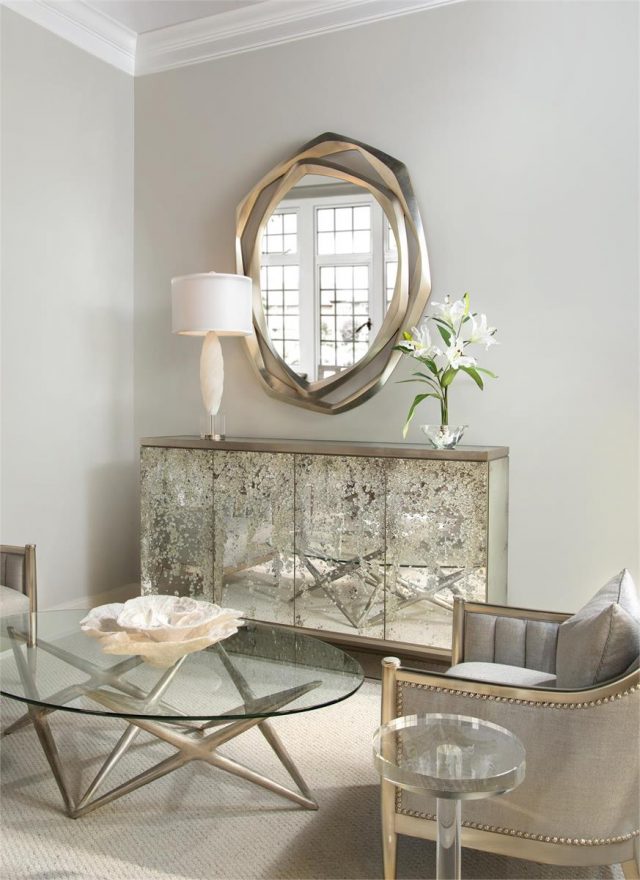 Декоративный стол John-Richard Round Crystal Martini Table