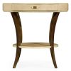 Декоративный стол Jonathan Charles Art Deco Round with Drawer Side Table