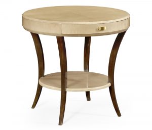 Декоративный стол Jonathan Charles Art Deco Round with Drawer Side Table