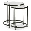 Декоративный стол Jonathan Charles Eglomise & Bronze Iron Round Nest