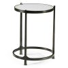Декоративный стол Jonathan Charles Eglomise & Bronze Iron Round Nest