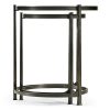 Декоративный стол Jonathan Charles Eglomise & Bronze Iron Round Nest
